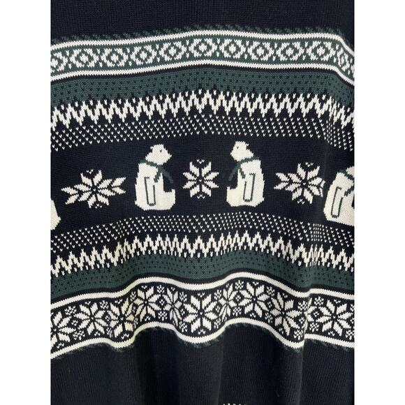 Men’s Fair Isle Nordic Cotton Pullover Sweater Holiday Bears Docker’s Sz XL - Picture 5 of 12